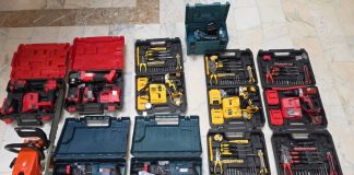 Unelte electrice fără acte de proveniență, ridicate de jandarmi la Adjud