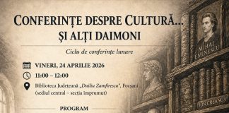 Conferințe despre Cultură la Biblioteca Județeană