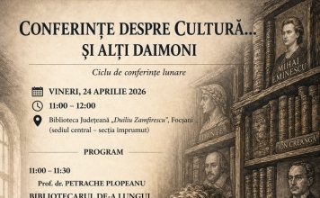 Conferințe despre Cultură la Biblioteca Județeană