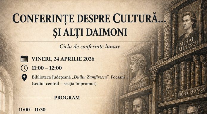 Conferințe despre Cultură la Biblioteca Județeană