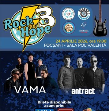 Rock for Hope 3 – Dăruiește speranță copiilor cu autism! / Spectacol caritabil, vineri, la Focșani