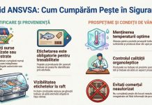 Sfaturi de la ANSVSA pentru cei care cumpără pește și produse aferente