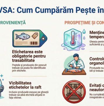 Sfaturi de la ANSVSA pentru cei care cumpără pește și produse aferente