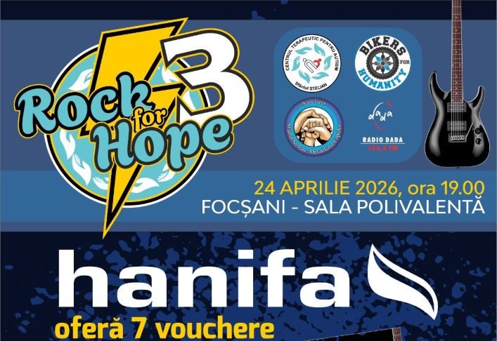 O nouă tombolă anunțată la concertul caritabil ”Rock for Hope”, de vineri seară