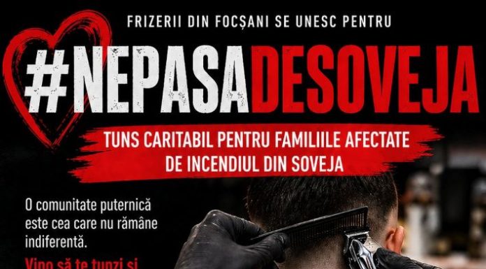 Te tunzi și donezi pentru sinistrații din Rucăreni / Acțiune caritabilă inedită inițiată de frizerii din Focșani