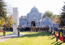 Ceremonie militară la Mausoleul Eroilor din Focșani, de Ziua Forțelor Terestre