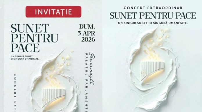 Cursanții Școlii Populare de Artă Focșani, participanți la concertul ”Sunet pentru pace”, de Florii, la Palatul Parlamentului