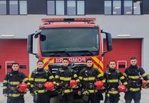 Șase tineri care se pregătesc pentru a deveni subofițeri, în practică la ISU Vrancea