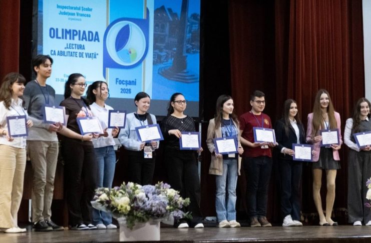 FOTO Un elev de la CN Unirea, mențiune MEC la Olimpiada Națională ”Lectura ca abilitate de viață”, desfășurată la Focșani