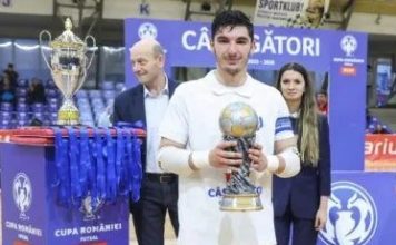 Un focșănean, cel mai bun jucător în finala Cupei României la futsal