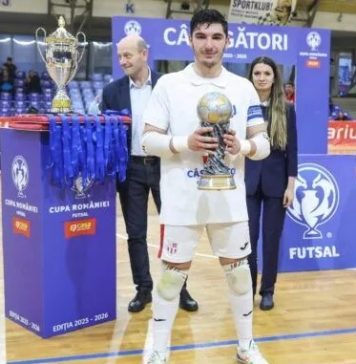 Un focșănean, cel mai bun jucător în finala Cupei României la futsal