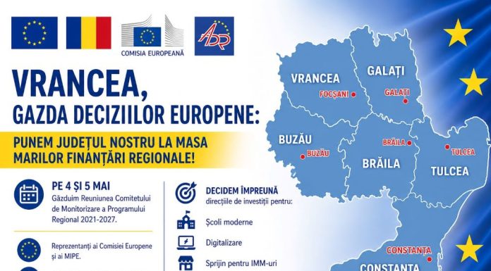 Vrancea, gazda Reuniunii Comitetului de Monitorizare a Programului Regional Sud-Est