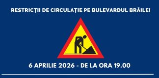 Restricții de circulație și pe bulevardul Brăilei