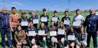 Echipa de rugby a LPS Focșani, locul II la etapa de zonă a Olimpiadei Sportului Școlar