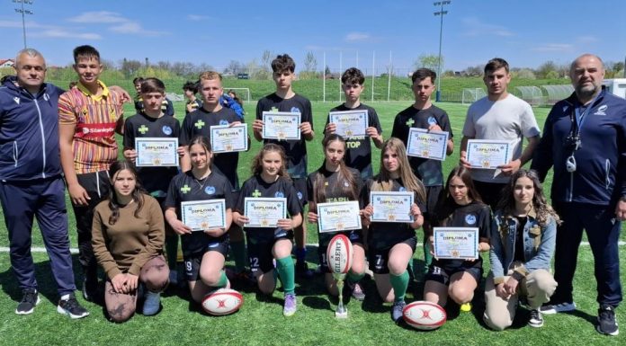 Echipa de rugby a LPS Focșani, locul II la etapa de zonă a Olimpiadei Sportului Școlar
