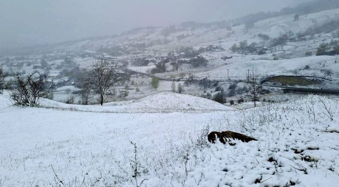 FOTO A nins și în Vrancea, la sfârșit de aprilie