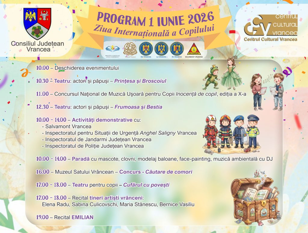 Ziua Copilului, zi plină în Crângul Petrești: muzică, teatru, concursuri, face painting, demonstrații,
