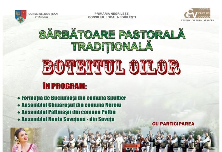 Boteitul oilor de la Negrilești, unul dintre cele mai vechi obiceiuri pastorale din România