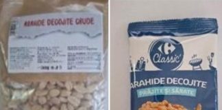 Mai multe sortimente de arahide, retrase de pe rafturile Carrefour