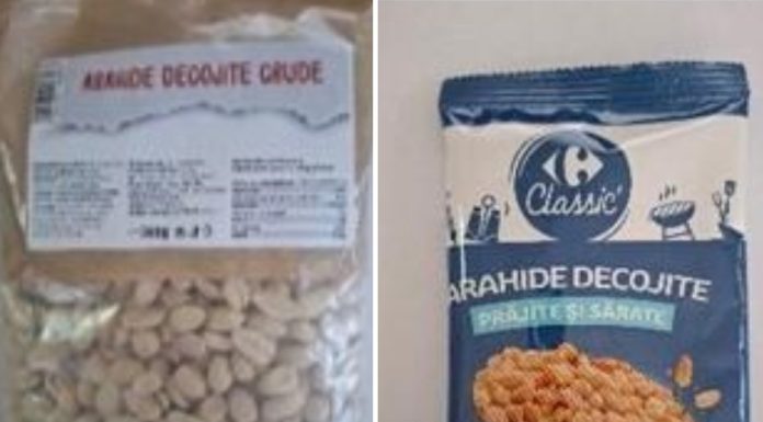 Mai multe sortimente de arahide, retrase de pe rafturile Carrefour