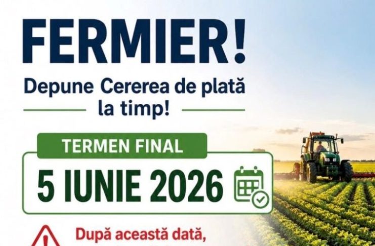 APIA așteaptă fermierii și astăzi să depună Cererile de plată aferente Campaniei 2026