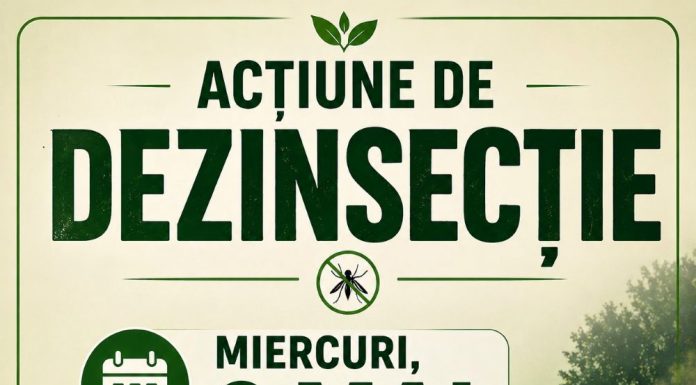 Acțiune de dezinsecție, miercuri, în Crângul Petrești
