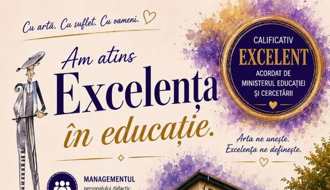 Premieră în învățământul vrâncean: Liceul de Artă „Gh. Tattarescu” din Focșani a primit calificativul ”Excelent” din partea Ministerul Educației