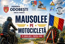 Turul mausoleelor, pe motocicletă carton mausolee moto