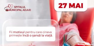 Miercuri, 27 mai, se poate dona sânge la Spitalul Municipal Adjud