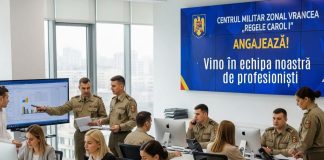 Post vacant pentru personal civil la Centrul Militar Zonal Vrancea