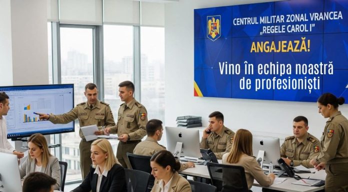 Post vacant pentru personal civil la Centrul Militar Zonal Vrancea