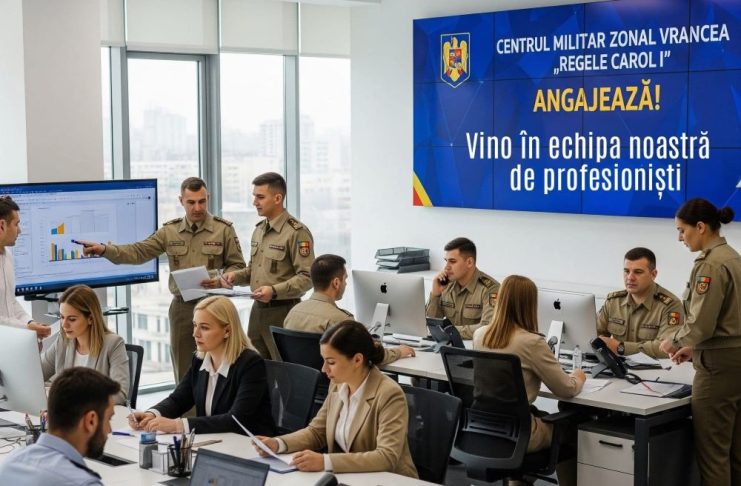 Post vacant pentru personal civil la Centrul Militar Zonal Vrancea