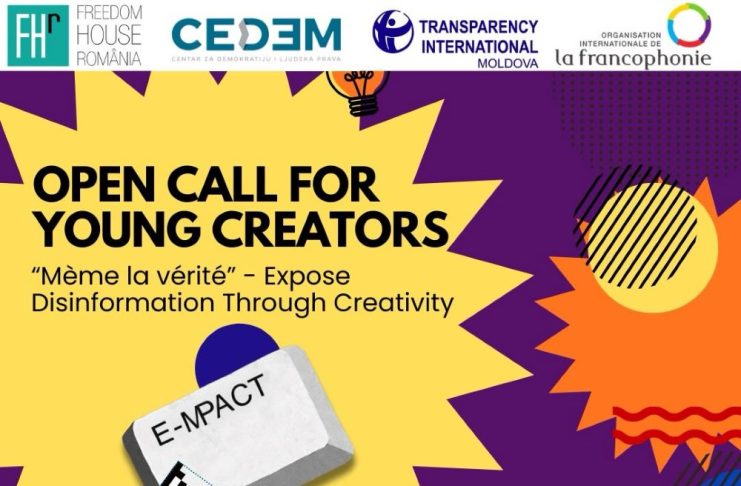 Concurs regional de creativitate pentru liceeni, despre dezinformare, educație media și implicare democratică