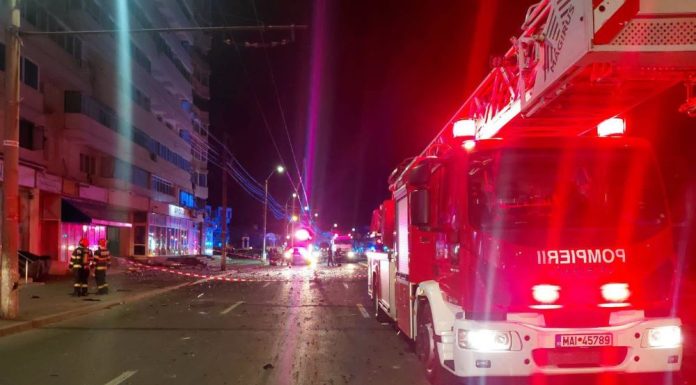 Panică la Galați: o dronă rusească a căzut azi noapte pe un bloc și a explodat