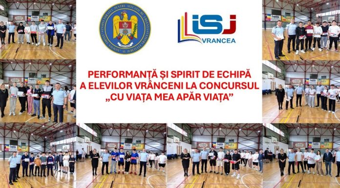 Elevii vrânceni și-au demonstrat cunoștințele în cadrul concursului „Cu viața mea apăr viața”