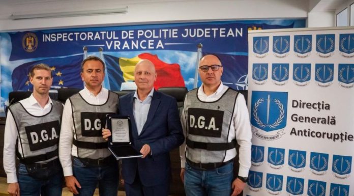 Fost polițist, premiat de DGA Vrancea