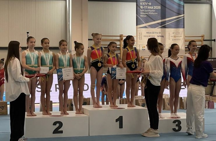 11 medalii și 2 premii speciale pentru micuțele gimnaste de la CSS Focșani, la Cupa ”Andreea Răducan”