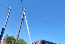 FOTO-VIDEO O pisică norocoasă: blocată la înălțime, pe un stâlp, a fost salvată de pompieri pompieri odobesti 1
