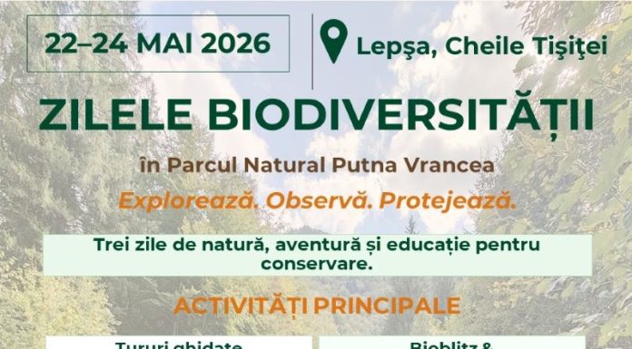 Natură și educație în Parcul Natural Putna Vrancea, de Zilele Biodiversității