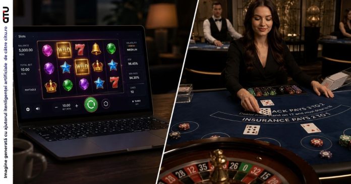 Cum diferă șansele la sloturi față de jocurile live cu dealer din România