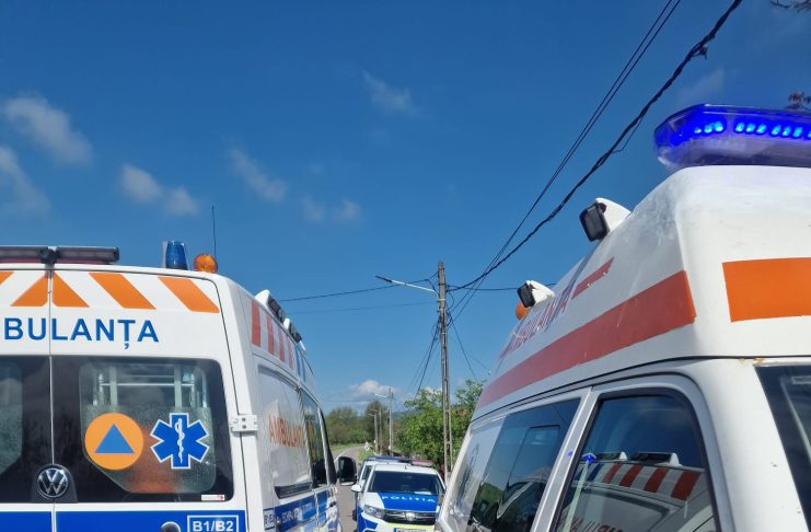 O mașină a izbit copacii de pe marginea drumului / 5 răniți, printre care 2 copii