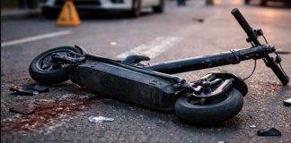 Un bărbat a căzut de pe trotinetă la Focșani și a ajuns la spital