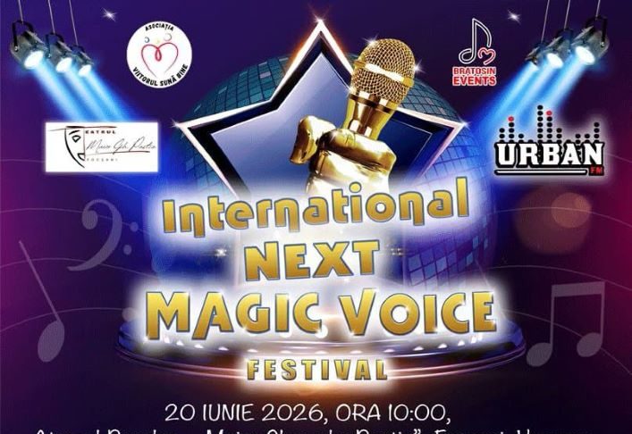 Spectacol muzical, sâmbătă, la Ateneul Popular Focșani / Festivalul de Muzică ”International Next Magic Voice”, ediția a VII-a