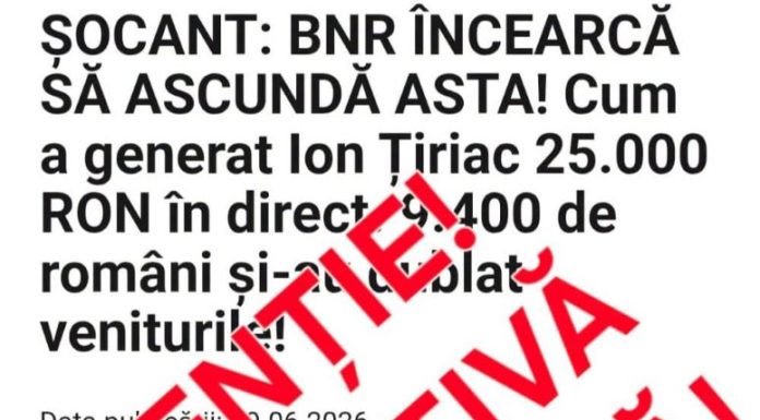 Atenție! O nouă tentativă de fraudă online prin clonarea unui trust de presă