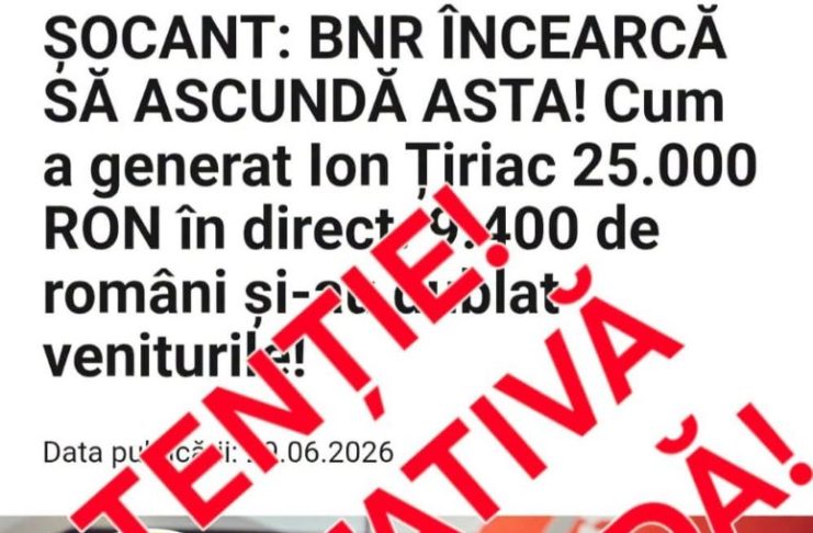 Atenție! O nouă tentativă de fraudă online prin clonarea unui trust de presă