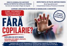 Campania „Fără copilărie?”, pentru prevenirea exploatării copiilor prin muncă carton copilarie