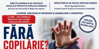 Campania „Fără copilărie?”, pentru prevenirea exploatării copiilor prin muncă