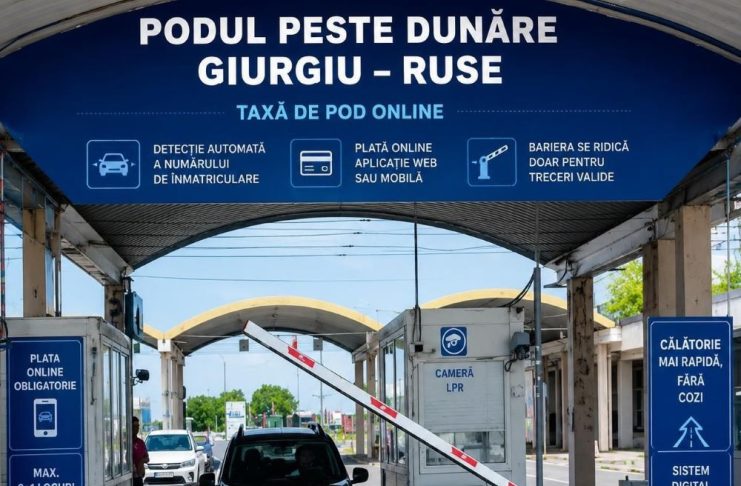 Taxa de trecere a Podului Giurgiu – Ruse se va putea achita electronic