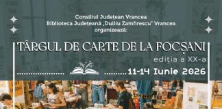 Programul Târgului de Carte de la Focșani, 11-14 iunie