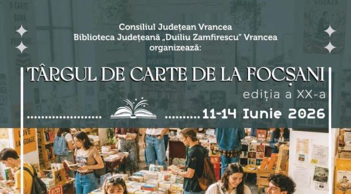 Programul Târgului de Carte de la Focșani, 11-14 iunie